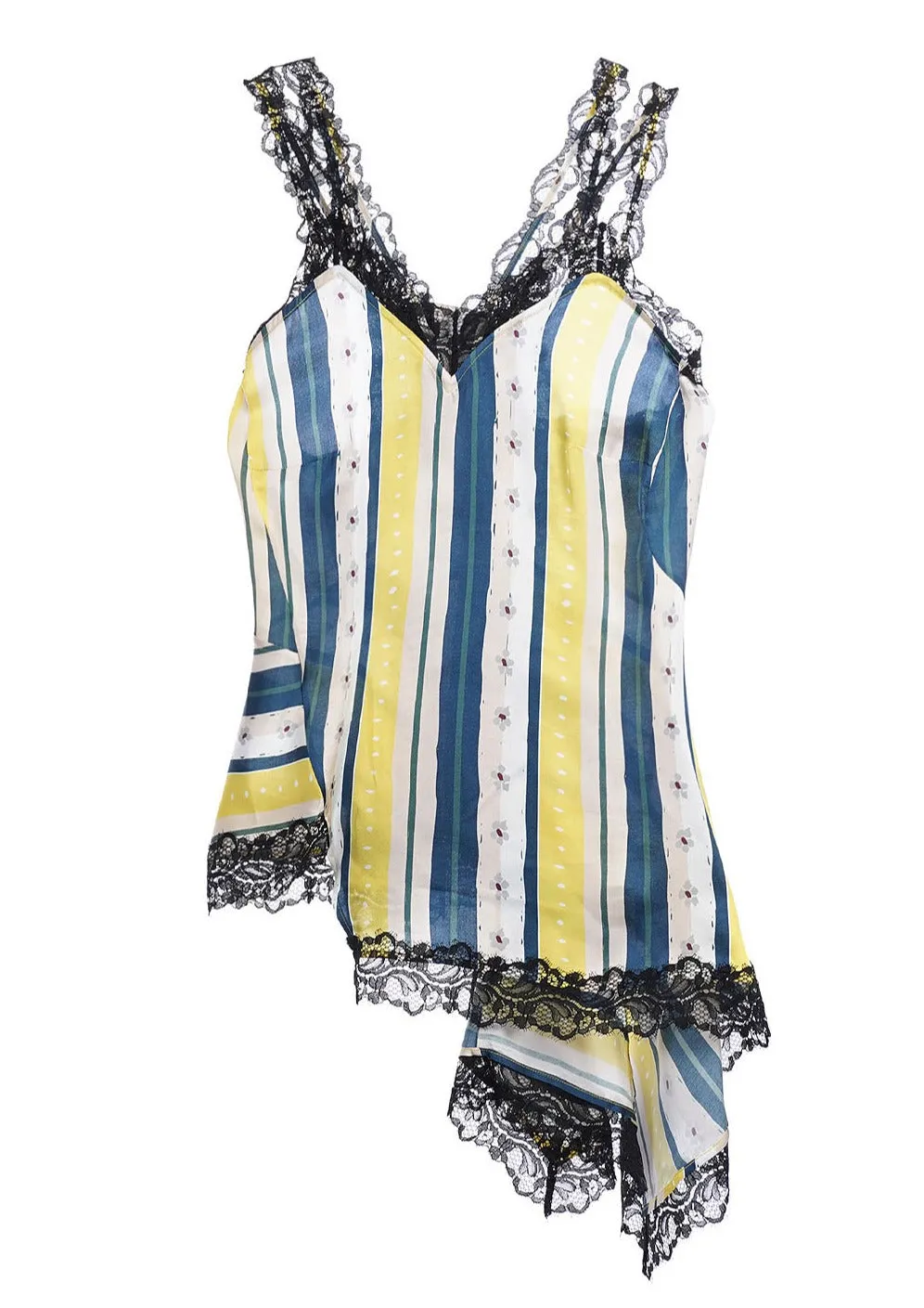 Koch Lace-Trimmed Draped Top
