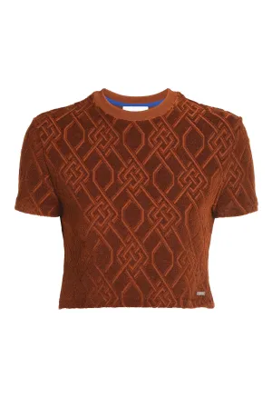 Koch Monogram Cropped Top