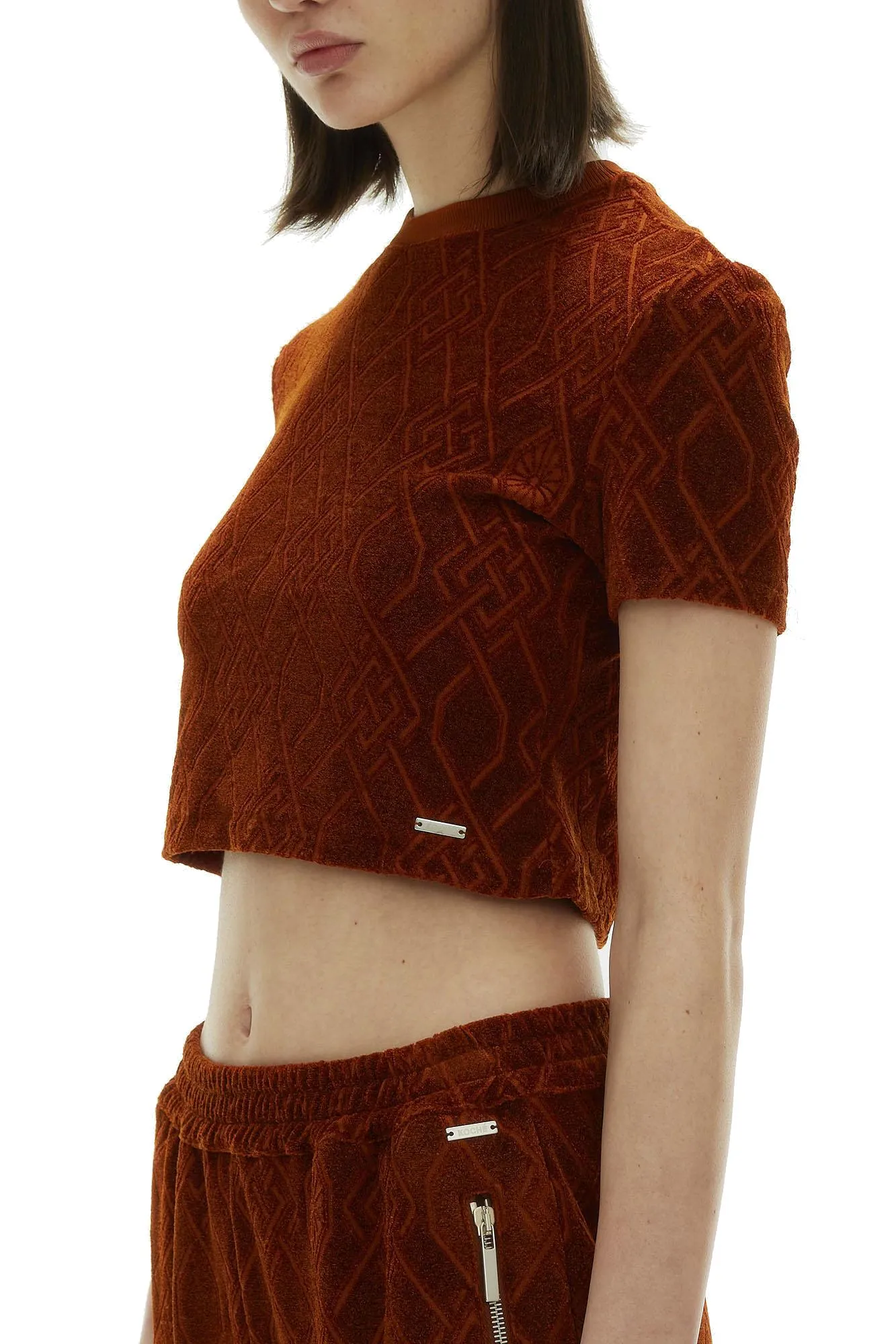 Koch Monogram Cropped Top