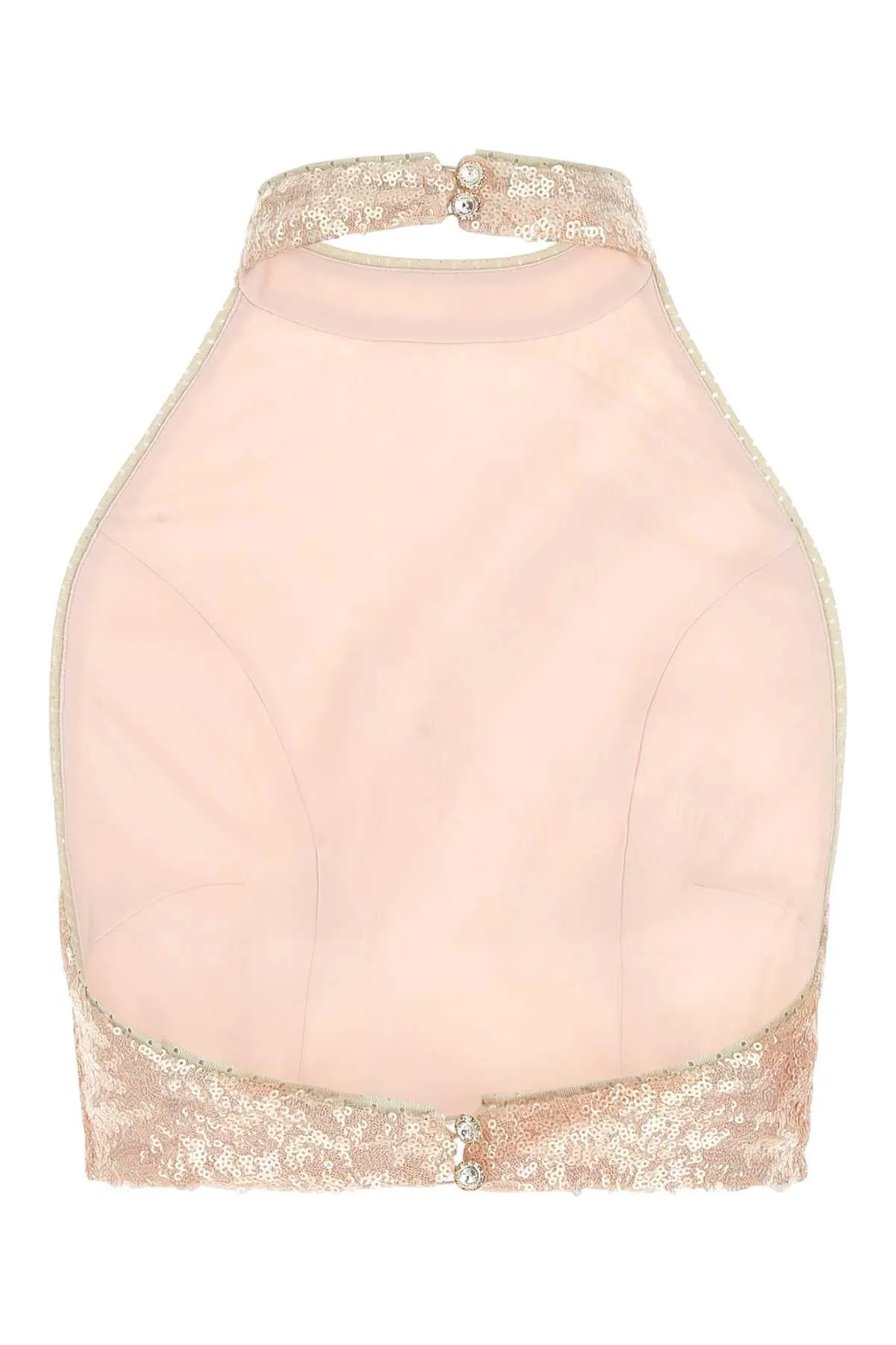 Koch Open Back Sequinned Top