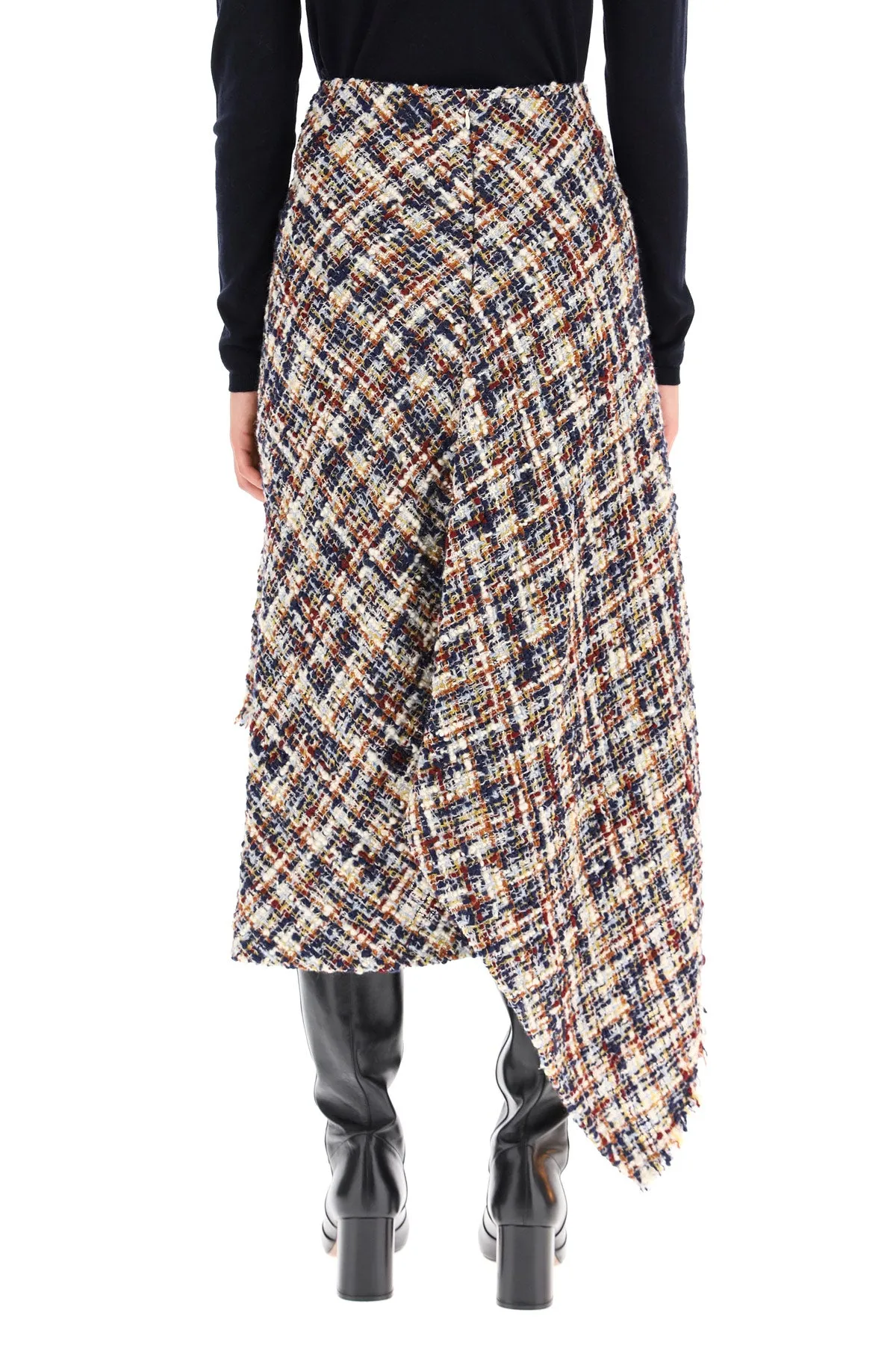 Lanvin Asymmetric Midi Skirt