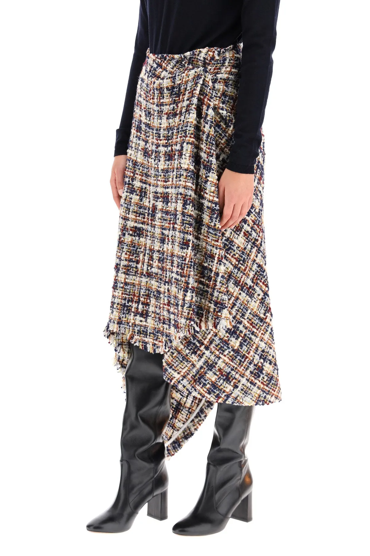 Lanvin Asymmetric Midi Skirt