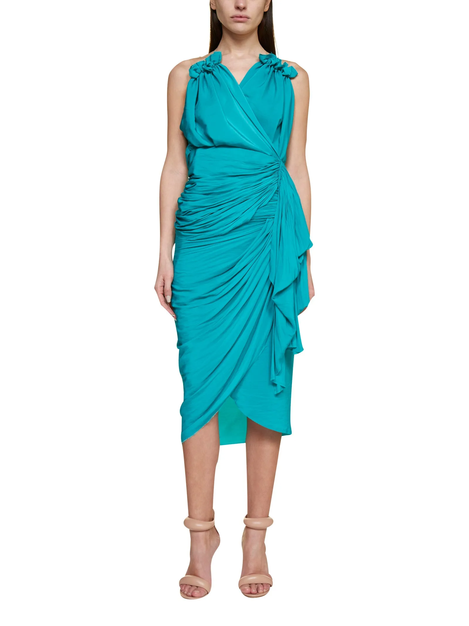Lanvin Draped Midi Skirt