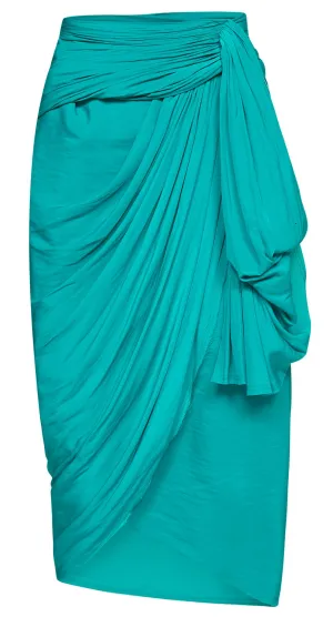 Lanvin Draped Midi Skirt
