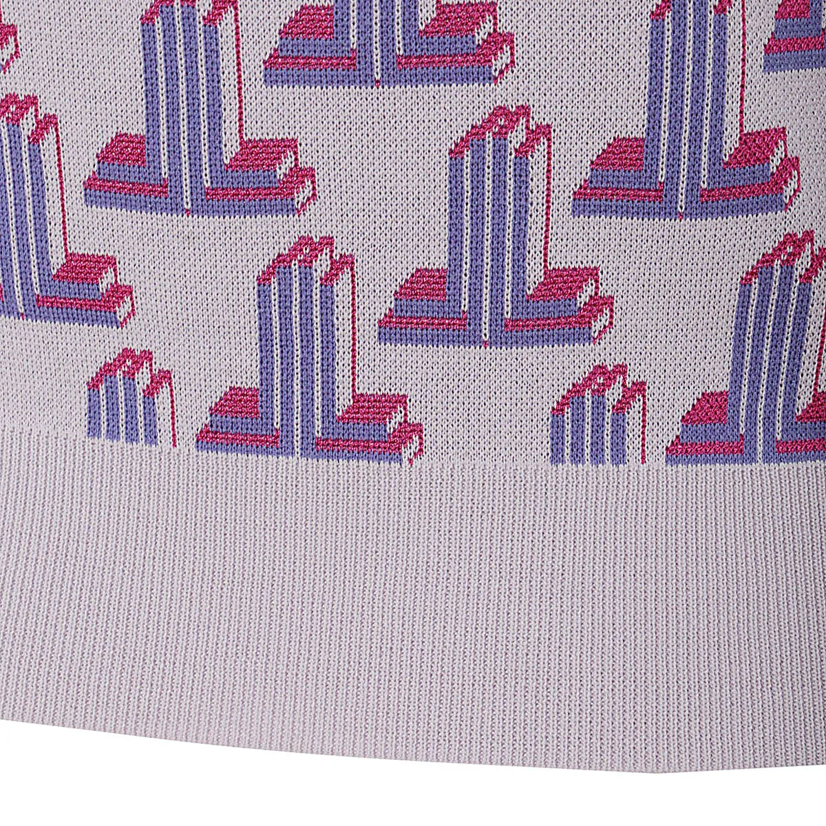 Lanvin Geometric Patterned Knitted Top