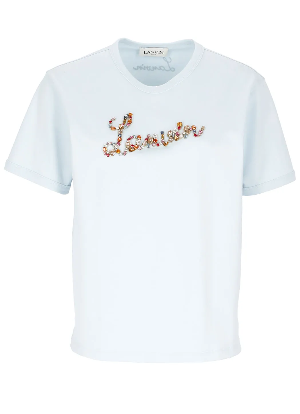 Lanvin Logo Embellished Crewneck T-Shirt