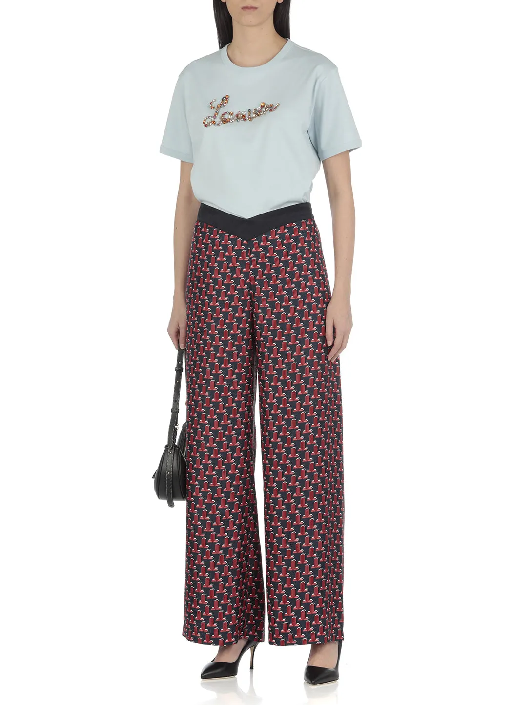 Lanvin Logo Embellished Crewneck T-Shirt