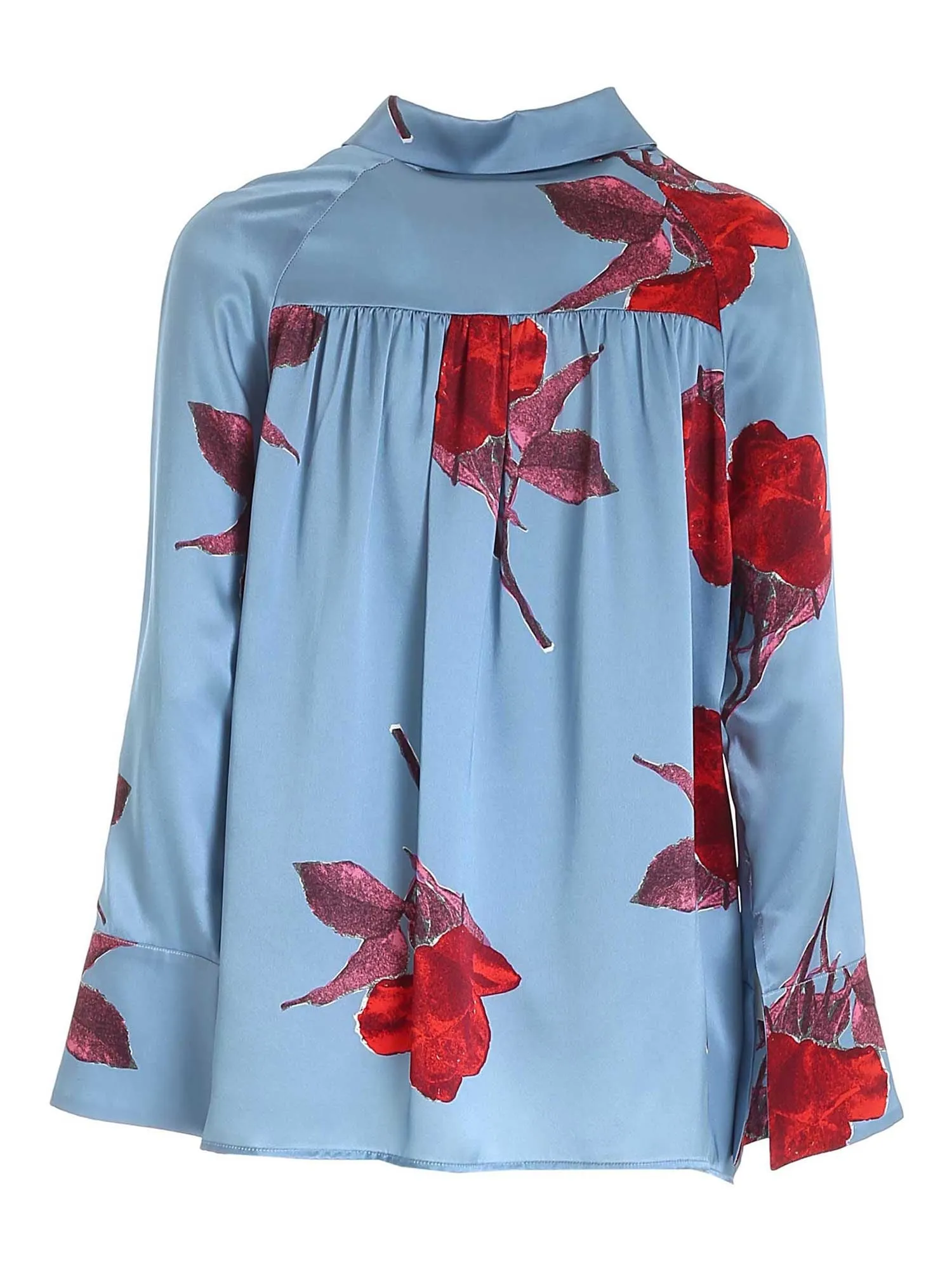 L'Autre Chose Floral Printed Buttoned Shirt