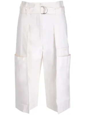 Lemaire Belted Lightweight Capri Shorts