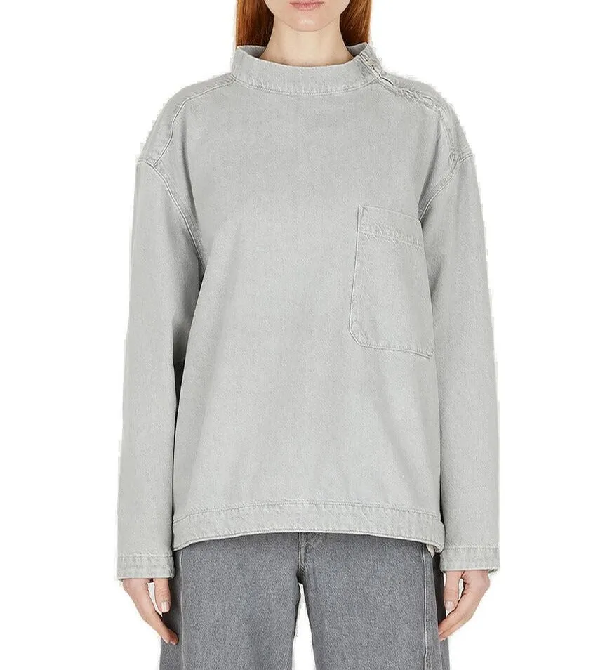 Lemaire Crewneck Denim Shirt