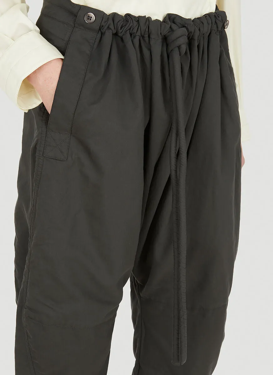 Lemaire Drawstring Drop Crotch Shorts