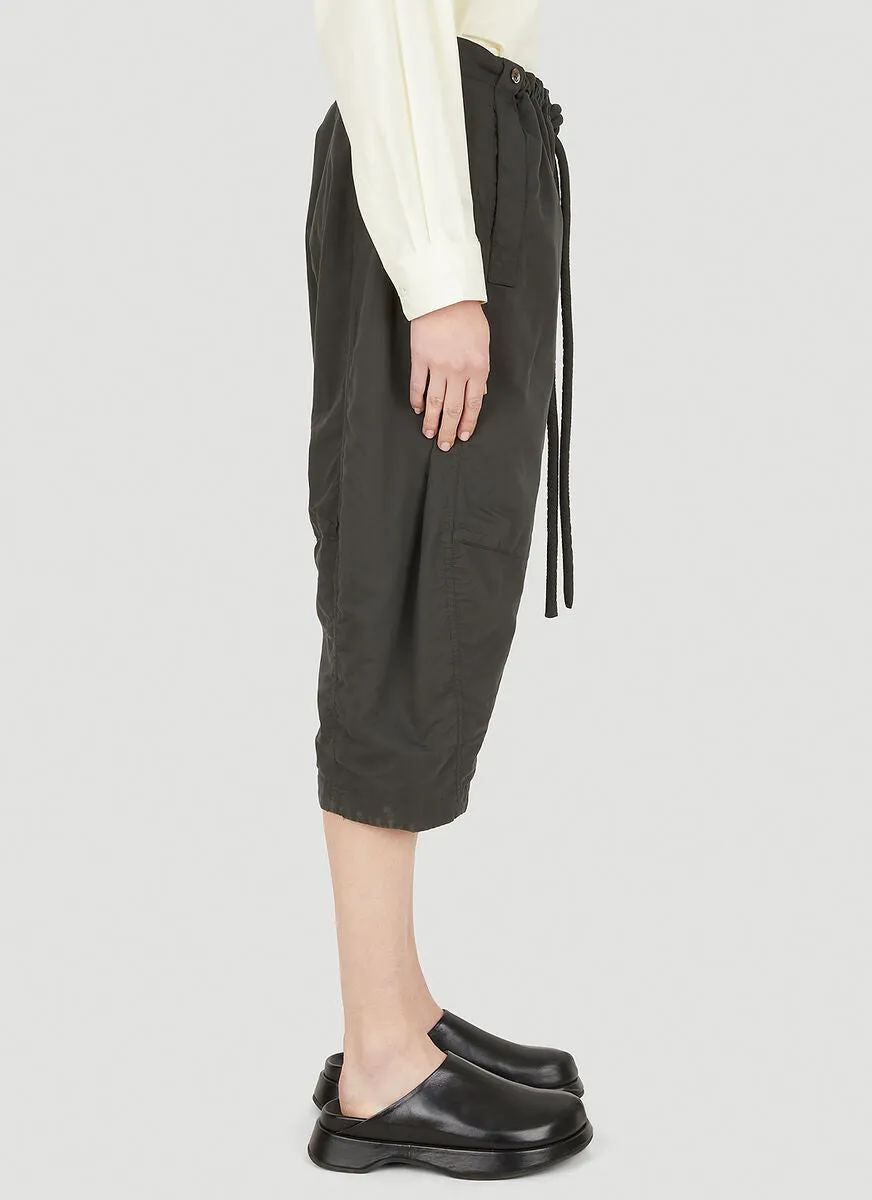 Lemaire Drawstring Drop Crotch Shorts