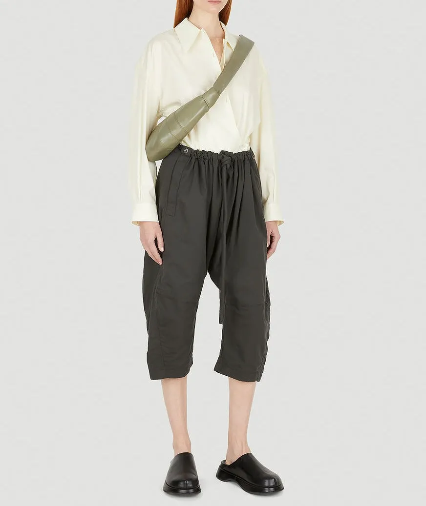 Lemaire Drawstring Drop Crotch Shorts