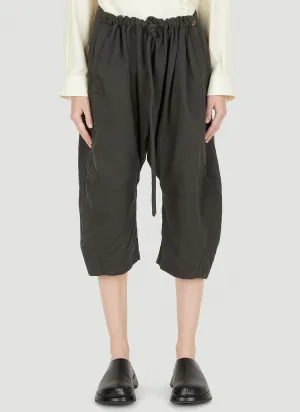 Lemaire Drawstring Drop Crotch Shorts