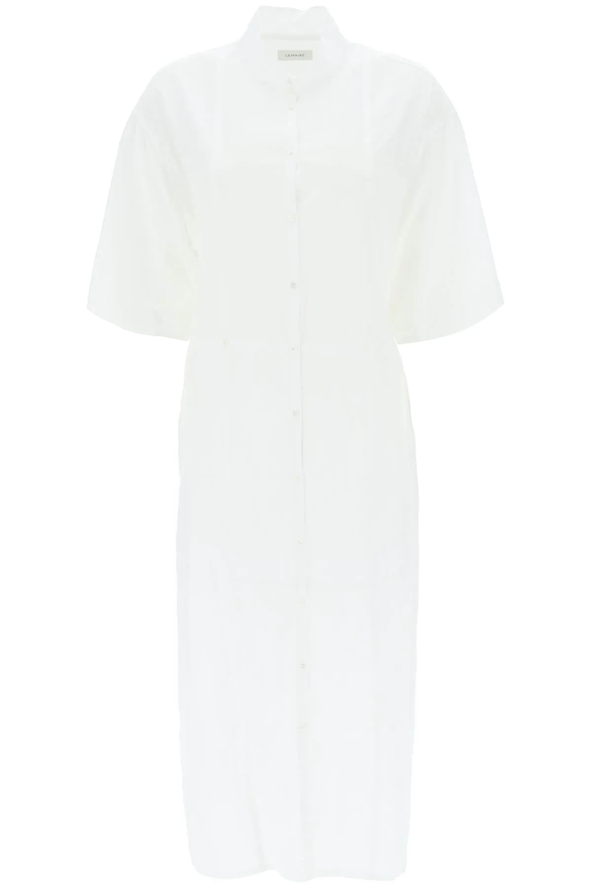 Lemaire Short Sleeved Buttoned Shirt Dress