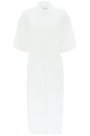 Lemaire Short Sleeved Buttoned Shirt Dress
