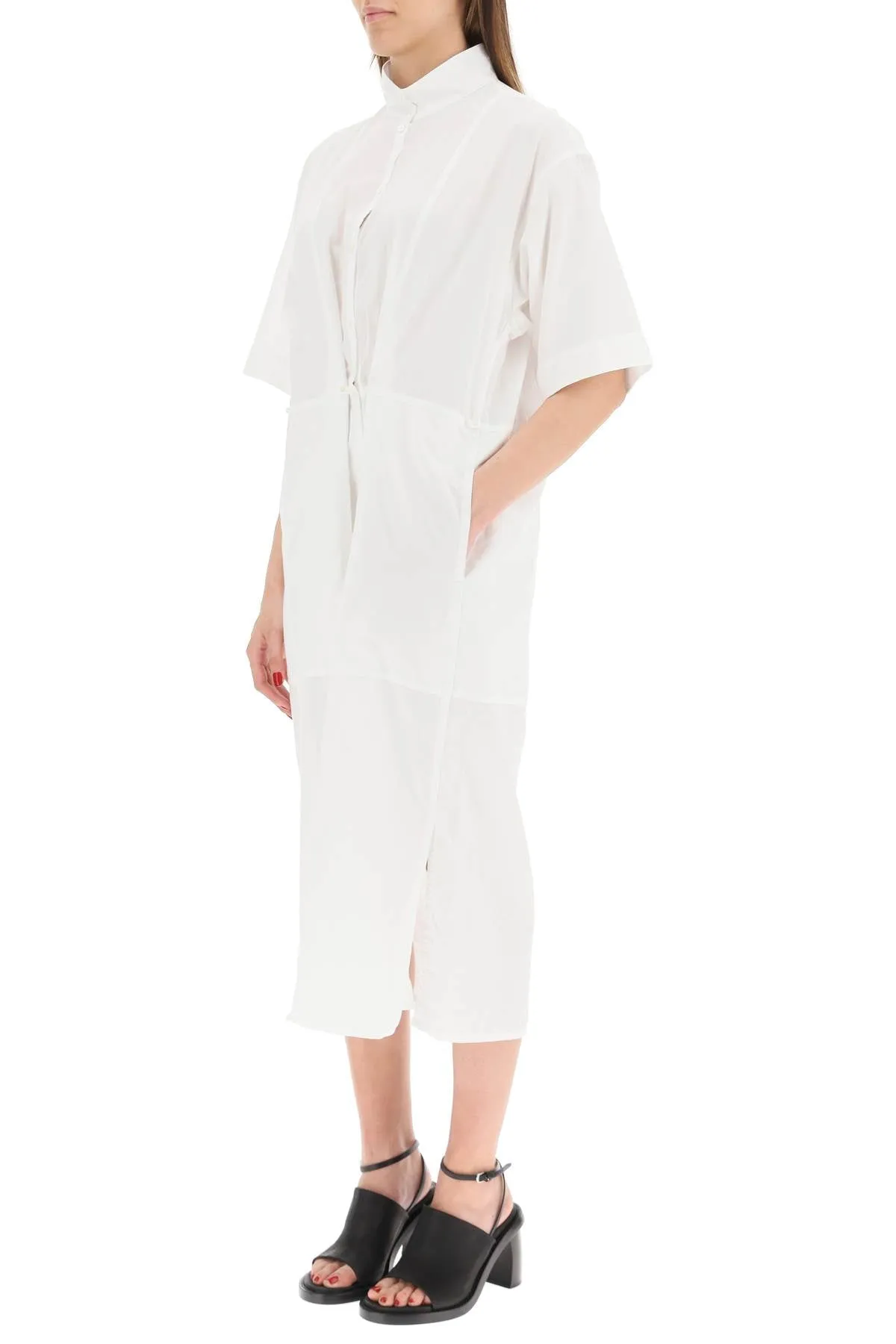 Lemaire Short Sleeved Buttoned Shirt Dress