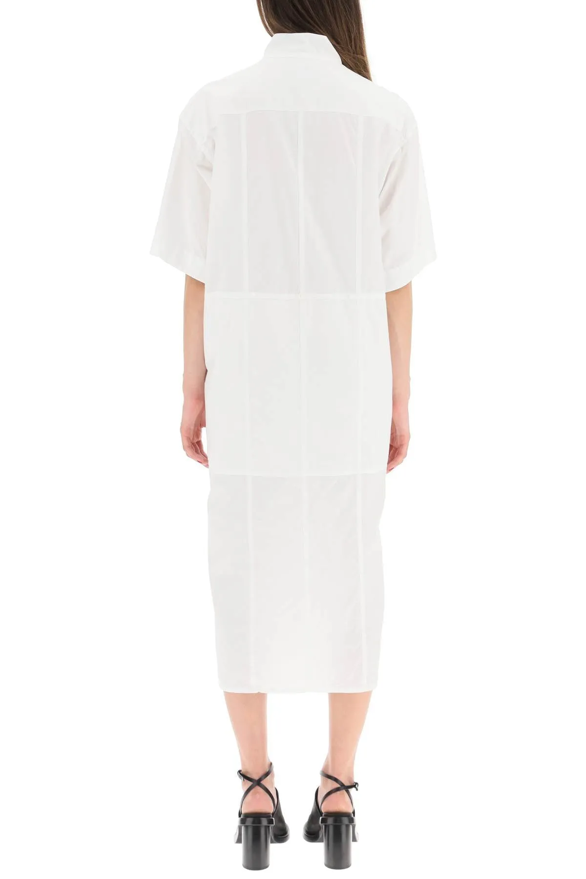 Lemaire Short Sleeved Buttoned Shirt Dress