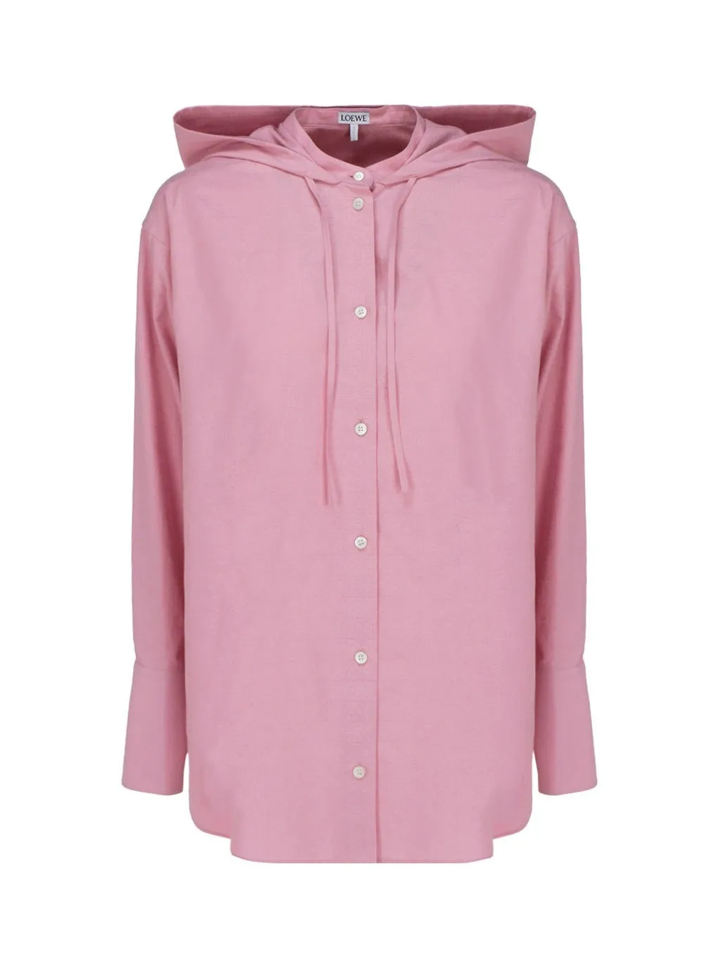 Loewe Anagram Drawstring Hooded Shirt