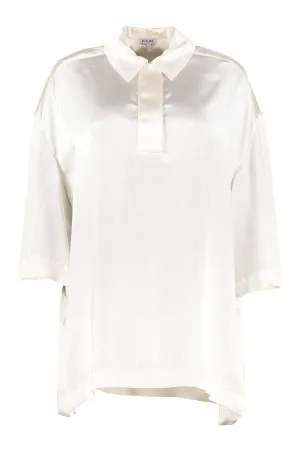Loewe Oversized Satin Polo Shirt