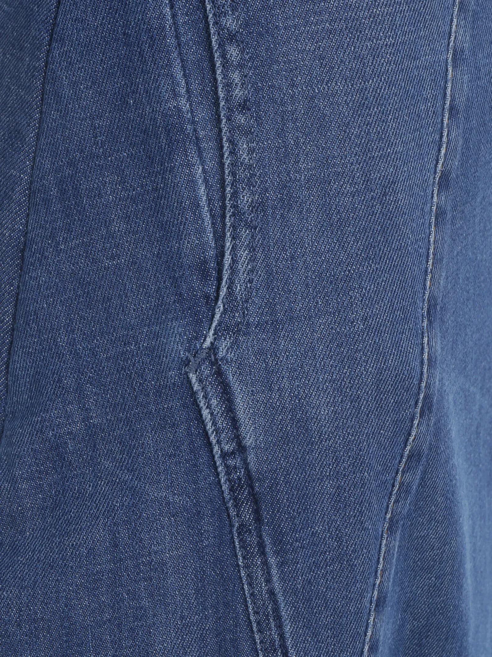 Loewe Ruffled Denim Skirt