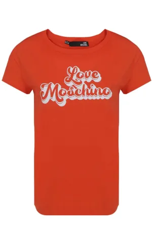 Love Moschino Logo Printed T-Shirt