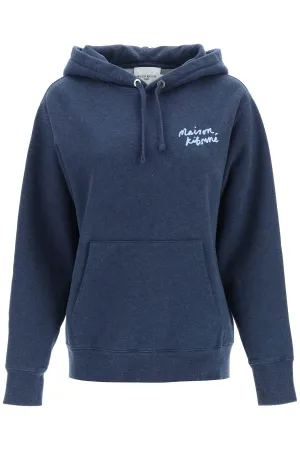 Maison Kitsun Mini Handwriting Relaxed Hoodie