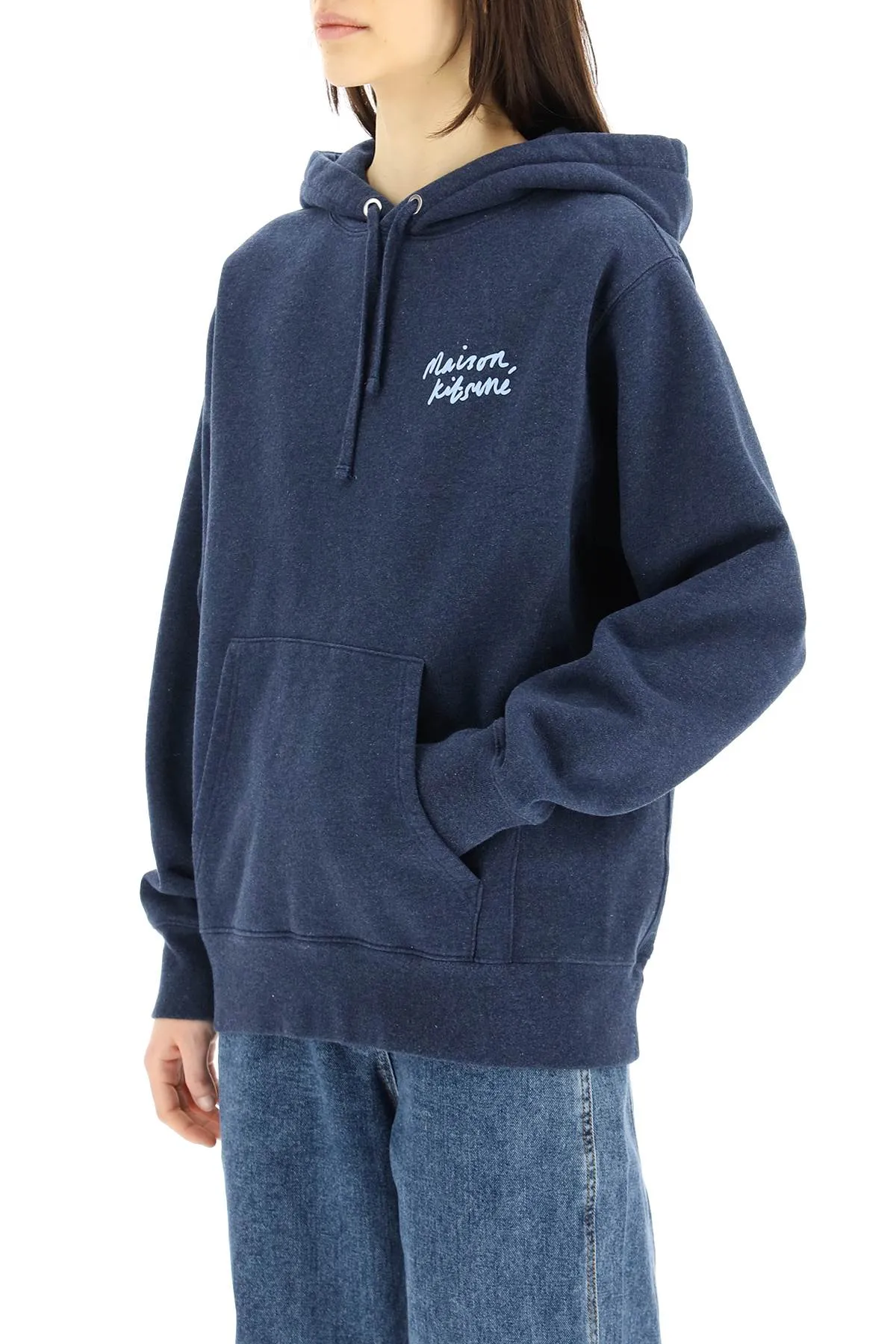 Maison Kitsun Mini Handwriting Relaxed Hoodie