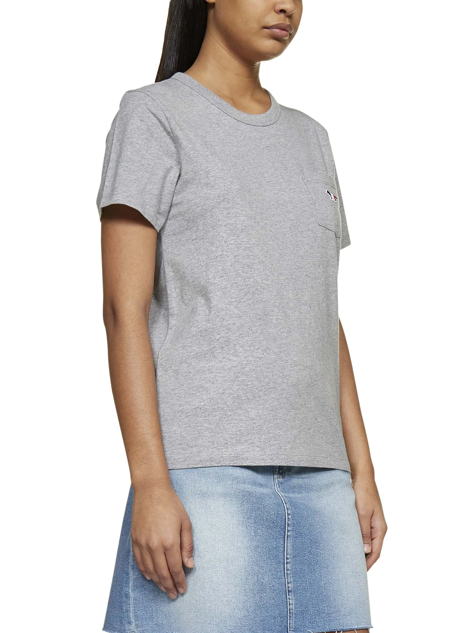 Maison Kitsun Tricolor Fox Patch T-Shirt