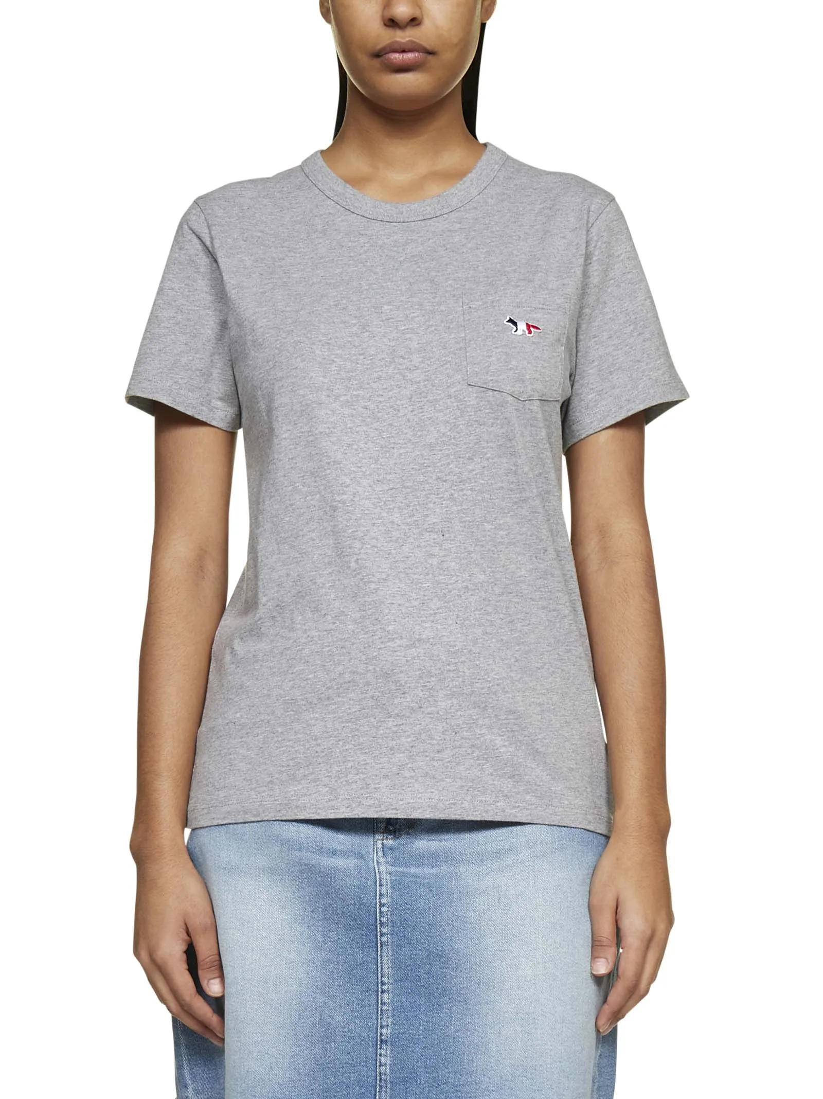 Maison Kitsun Tricolor Fox Patch T-Shirt