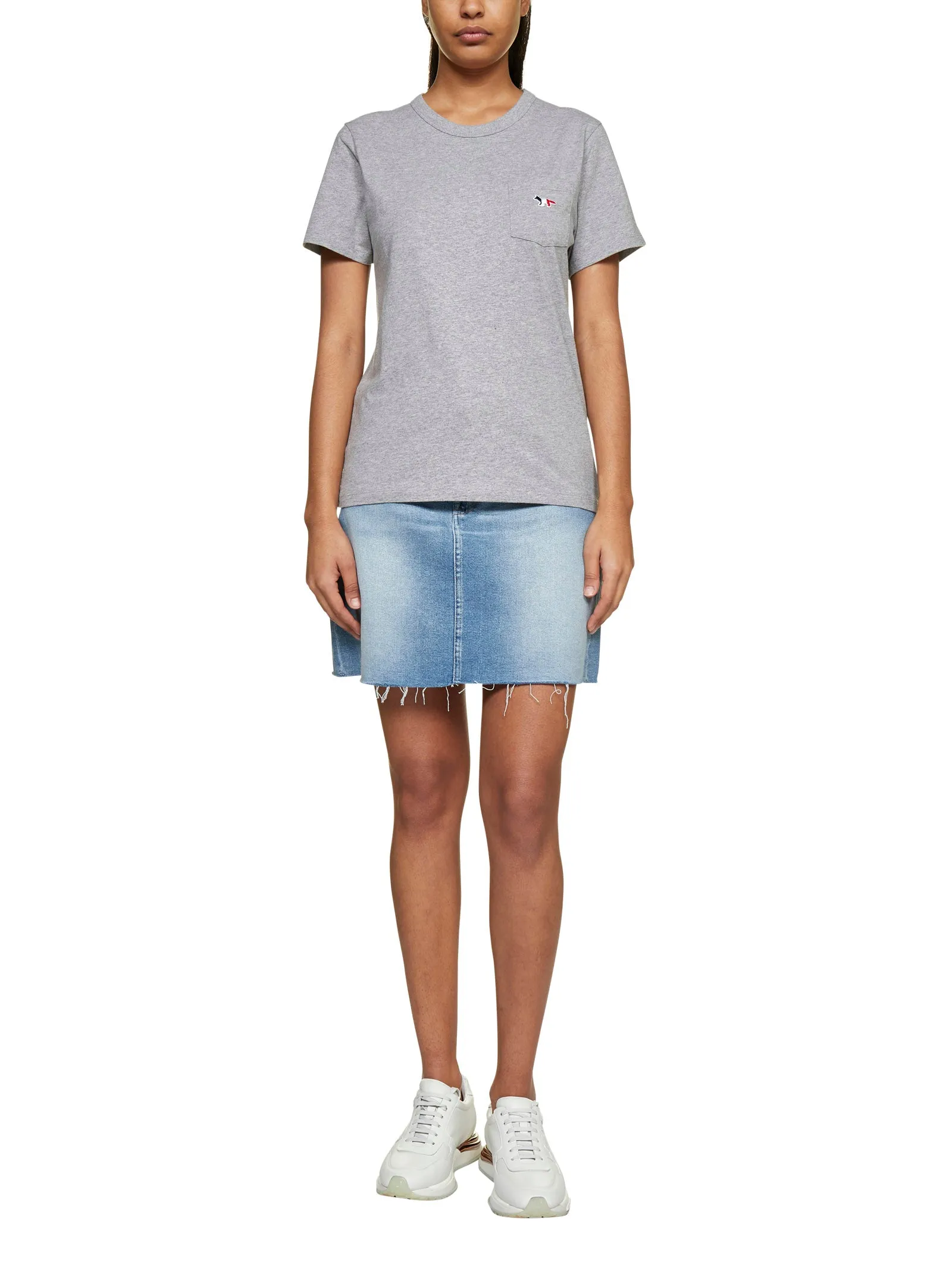 Maison Kitsun Tricolor Fox Patch T-Shirt
