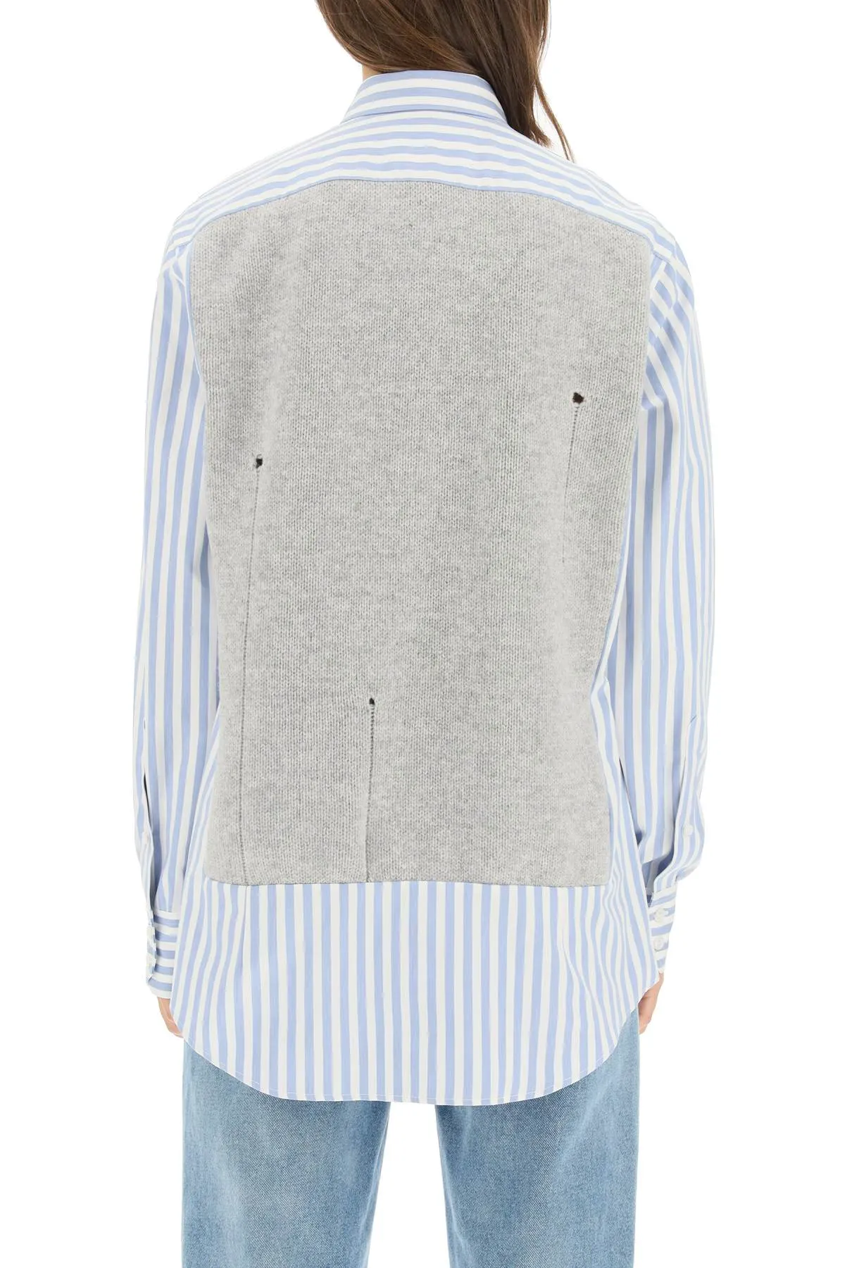 Maison Margiela Distressed Vest Layered Shirt