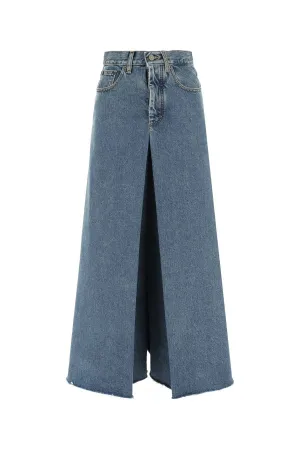Maison Margiela Pleated Denim Skirt