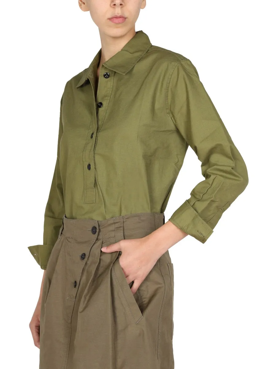 Margaret Howell Buttoned Long-Sleeved Shirt