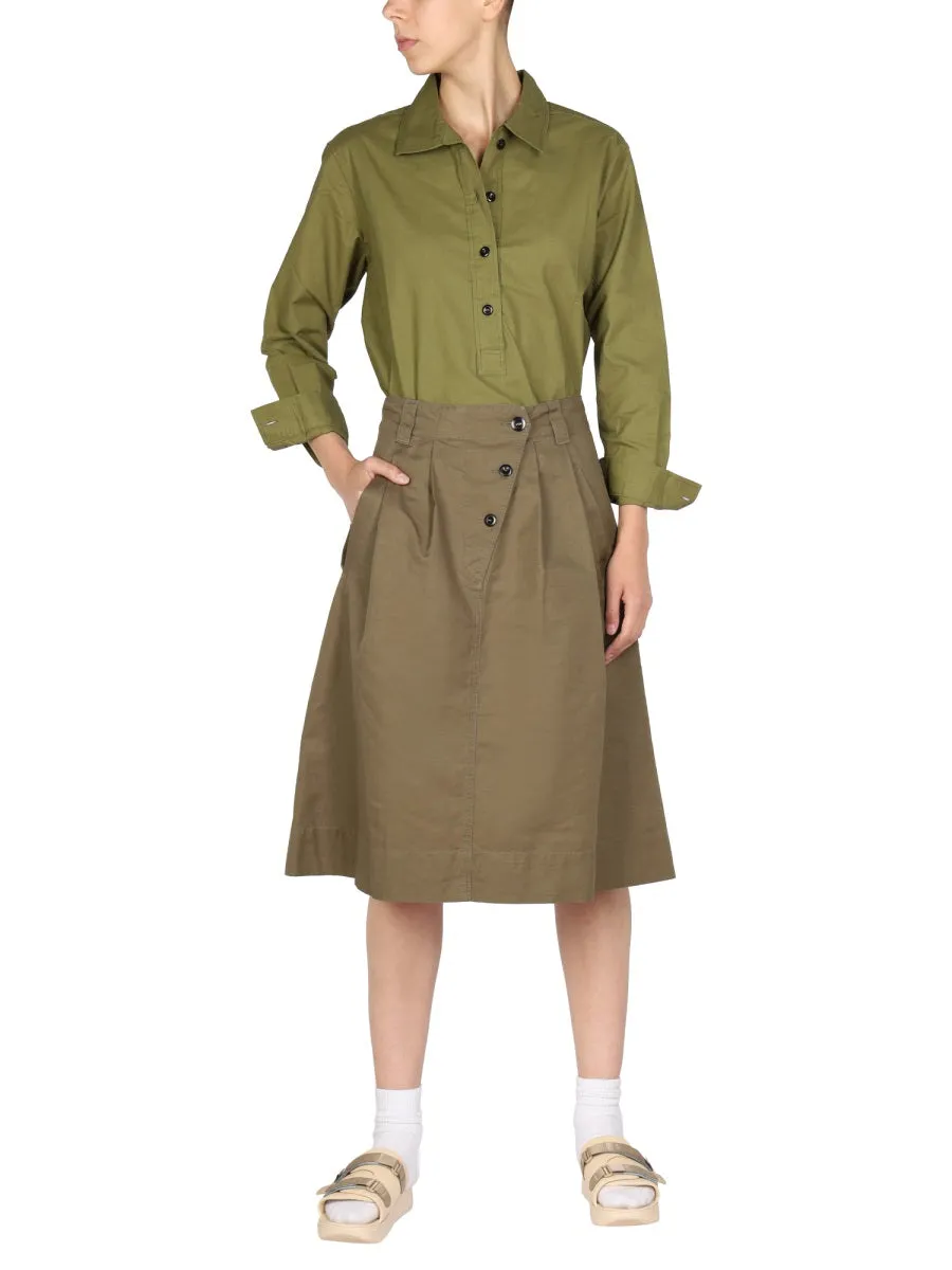 Margaret Howell Buttoned Long-Sleeved Shirt