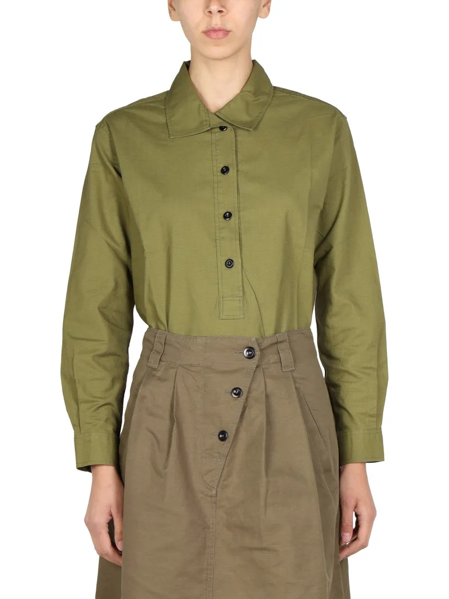 Margaret Howell Buttoned Long-Sleeved Shirt