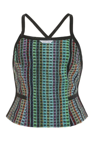 Marine Serre Backless Tank Top