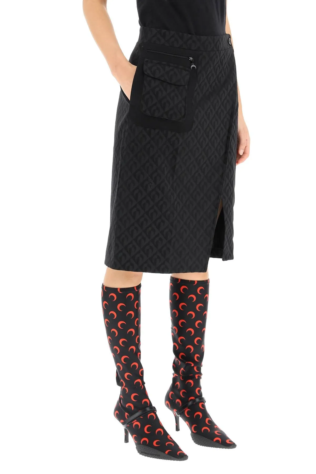 Marine Serre Moon Wrap Skirt