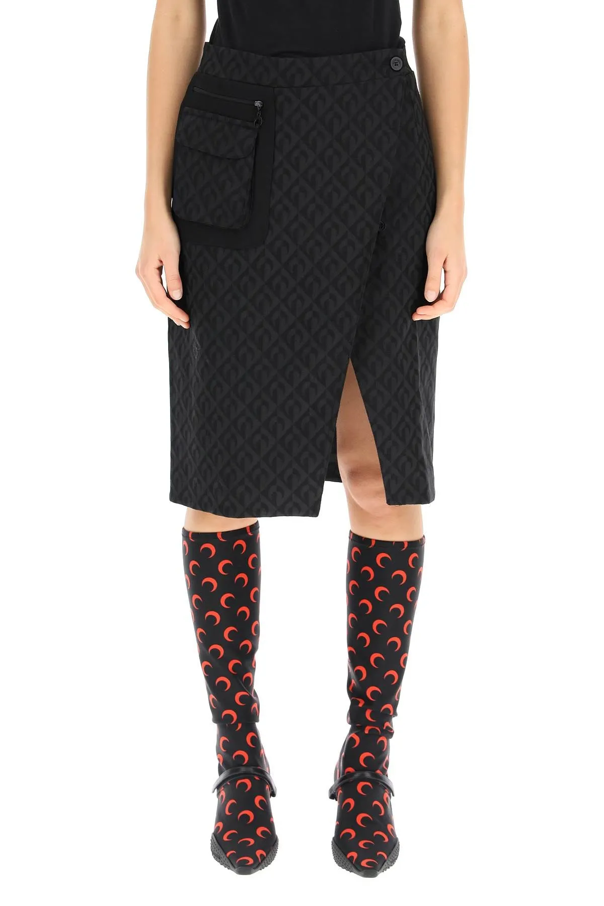Marine Serre Moon Wrap Skirt