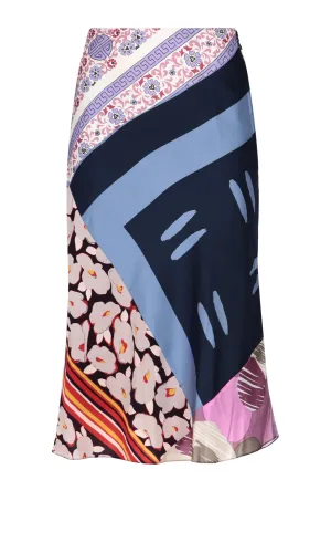 Marine Serre Printed Midi Skirt