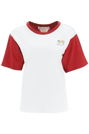 Marni Color-Block Crewneck T-Shirt
