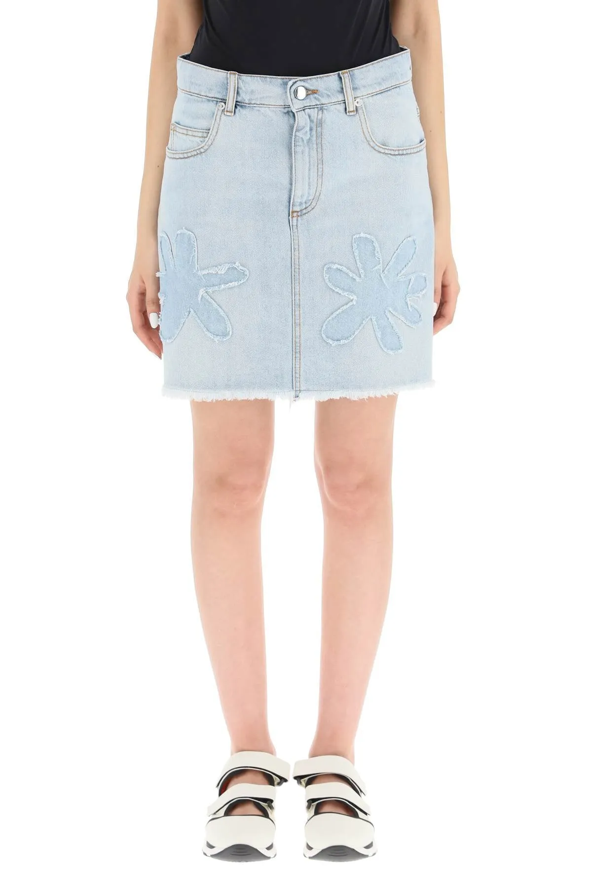 Marni Daisy Denim Mini Skirt
