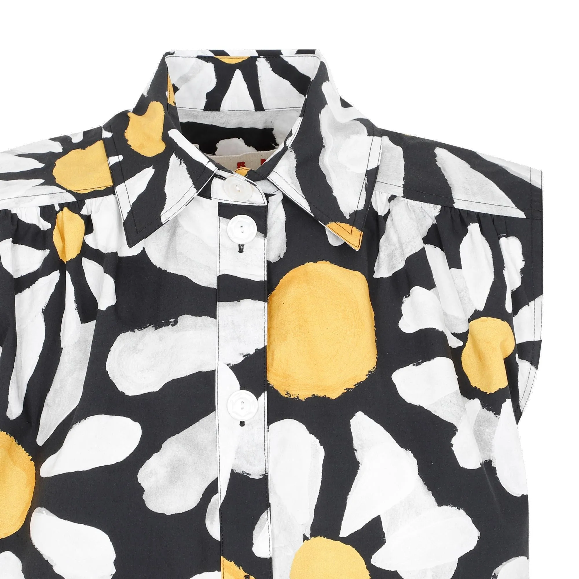 Marni Daisy Printed Poplin Top