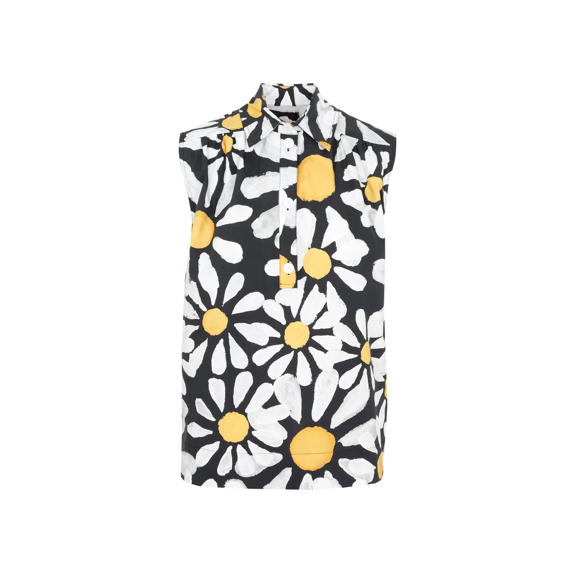 Marni Daisy Printed Poplin Top