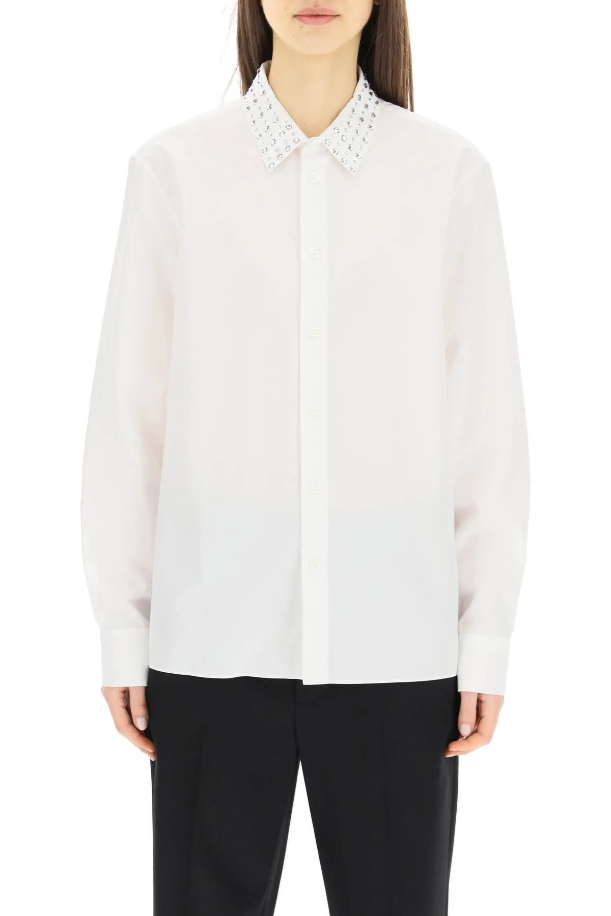 Marni Embellished Long-Sleeved Shirt