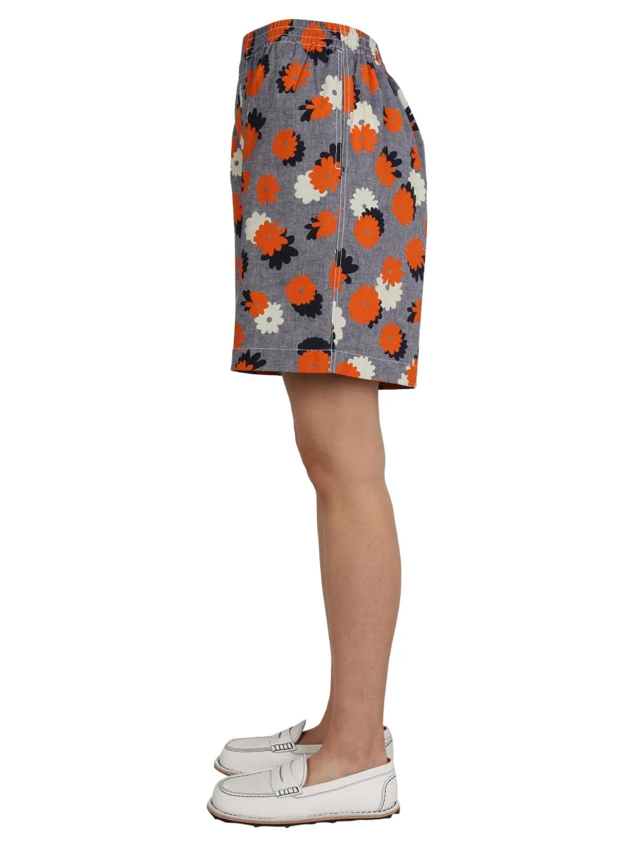 Marni Floral Pattern Shorts