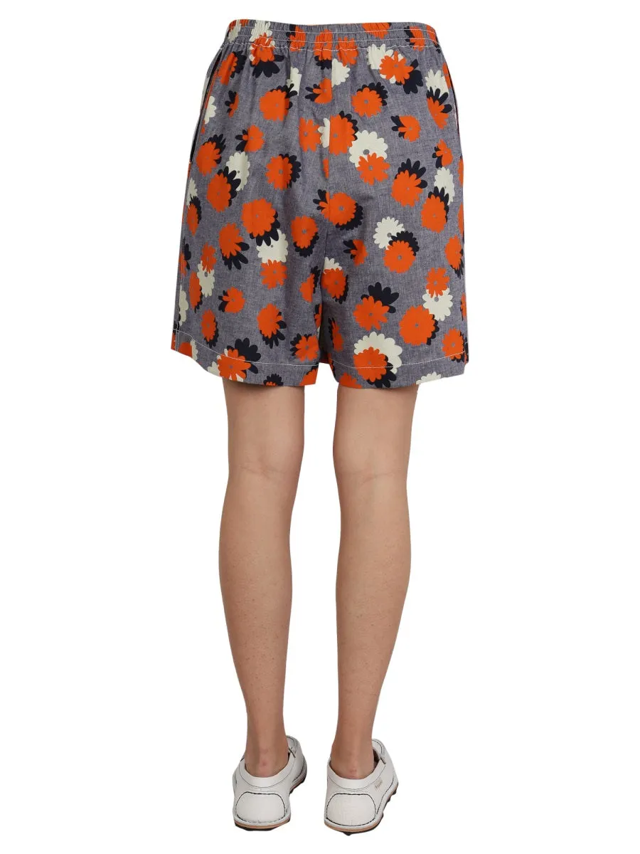 Marni Floral Pattern Shorts