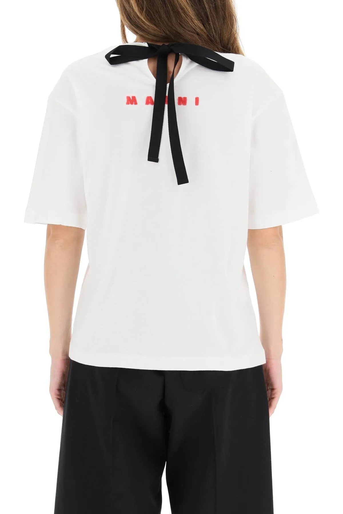 Marni Floral Printed Crewneck T-Shirt