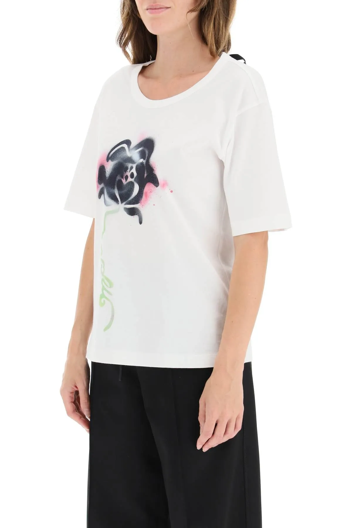 Marni Floral Printed Crewneck T-Shirt