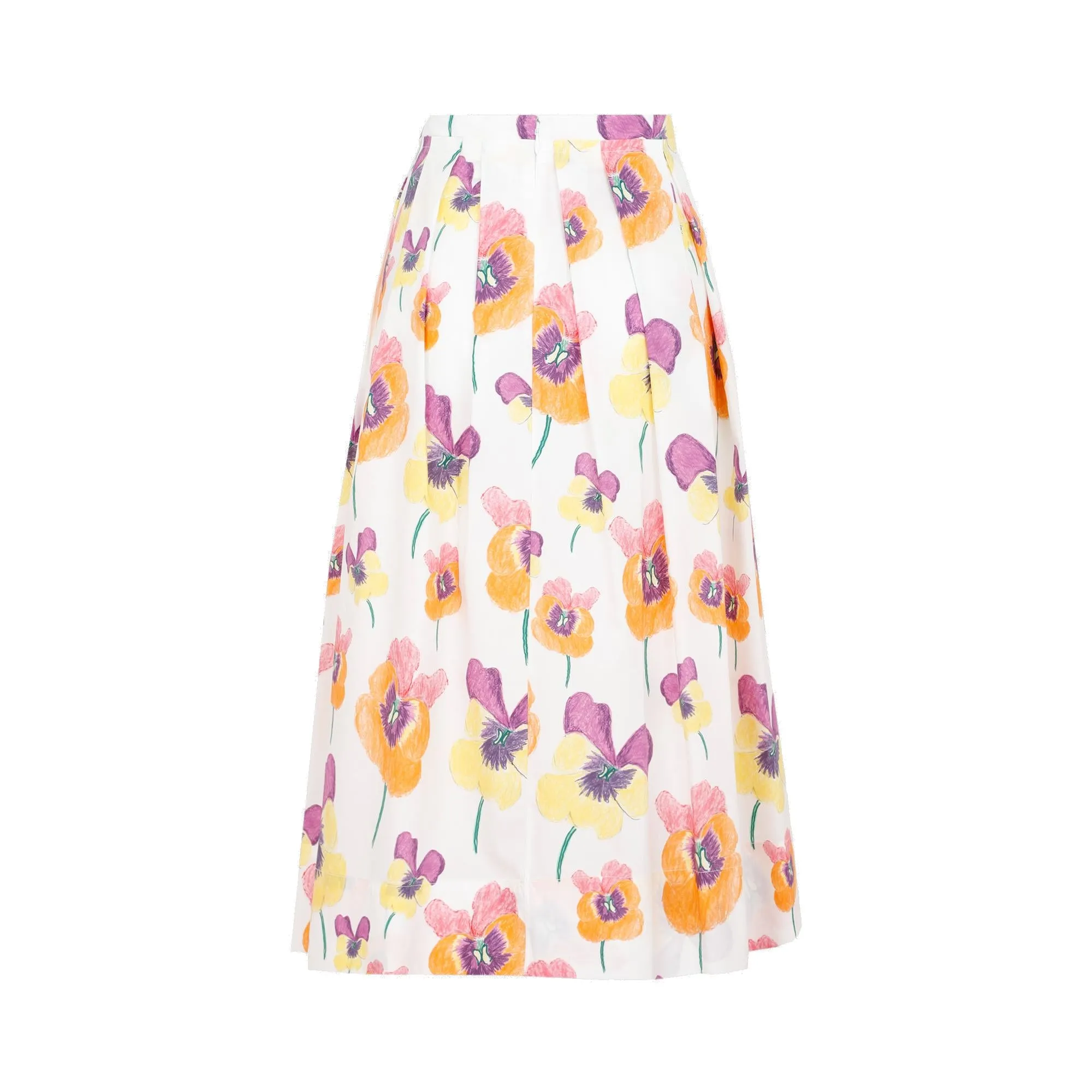 Marni Floral Printed Midi Skirt